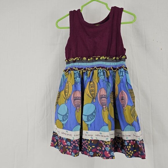 Matilda Jane Girls Size 2 Paint By Numbers Elevated Balloon Tank Dress - Picture 2 of 8